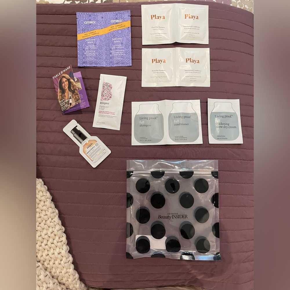 Hair care samples